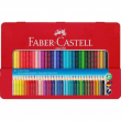 Faber-Castell Colour Pencil Colour Grip Tin of 36 Triangular Wood Barrel 112435