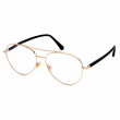 Tom Ford Men's Eyeglasses Shiny Rose Gold Aviator Metal Frame FT5684-B 028