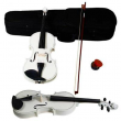 Hot Sale 4/4 White Student Beginner Children Acoustic Violin + Case+ Bow + Rosin