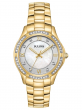 Bulova Women's Crystal Accent Quartz Gold Watch 32mm 98L256