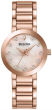 Bulova Futuro Women's Modern Quartz Slim Rose Gold Watch 30mm 97P132