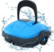 WYBOT WY1102 Cordless Robotic Pool Vacumm Dual Powerful Suction Ports, BlueGray