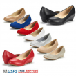 DREAM PAIRS Women's Pumps Wedge Heel Round Toe Slip On Pump Shoes US 5-11