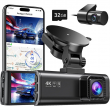 REDTIGER 4K Dual Dash Camera Front and Rear Dash Cam WIFI&GPS With 32GB SD Card