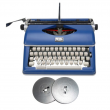 Royal Consumer Classic Retro Manual Typewriter Classic Blue Nylon Typewriter