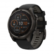 Garmin fenix 8 Sapphire Solar 47mm Smartwatch with Black and Pebble Gray Band