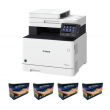 Canon Color imageCLASS CNMMF743CDW Wireless Laser Printer and New Toner 4 Pack