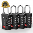 TSA Approve [4 Digit Combination] Travel Suitcase Luggage Bag Lock Padlock Reset