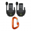 Walkers Tactical Hunting Walkie Talkie for Razor Muffs 2 Pack with Carabiner