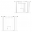 30"-41" Dog Gate w/ Cat Door, 3-Inch & 5.5-Inch Extension Kit