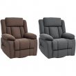 HOMCOM Massage Recliner Chair with Heat, Swivel Rocker with Footrest