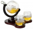 Elegant Whiskey Etched Globe Decanter Set🔥 Christmas Father Husband Friend Gift