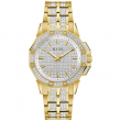 Bulova Women's Octava Quartz Gold Crystals Stainless Steel Watch 34MM 98L302