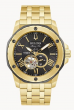 Bulova Marine Star Men's Automatic Skeleton Gold-Tone 45MM Watch 98A273