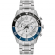 Bulova Men's Classic Chronograph Quartz Silver Stainless Steel Watch 44MM 98A257