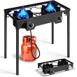 Professional Outdoor 150000 BTU Stove Propane 2 Burner Portable Cooker BBQ Grill