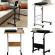 Rolling Laptop Desk Adjustable Notebook Computer Stand Bed Sofa Table Food Tray