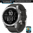 Garmin Fenix 7 Smartwatch Silver with Graphite Band + 2 Year Extended Warranty