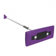 Snow Joe Compact 4-in-1 Telescoping Snow Broom + Ice Scraper + LED Light, Purple