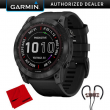 Garmin 010-02541-22 Fenix 7X Sapphire Solar Smartwatch w/ Accessories Bundle