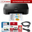 Canon PIXMA TS202 Inkjet Printer for Documents and Photos 4800 x 1200 dpi Bundle