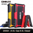 GOOLOO New GP2000 Jump Starter 2000A Car Starter Battery Pack Jumper Starter