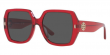 Tory Burch Women's 54mm Transparent Red Sunglasses TY7191U-193687-54