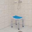 Adjustable Aluminum Bath Stool Spa Shower Chair Non-Slip w/ Shower Hole