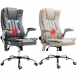 Office Chair with Vibration Massage, Heat, Flip-up Armrest