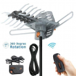 480 Miles Outdoor TV Antenna Motorized Amplified HDTV 1080P 4K 36dB 360° Rotate