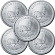 Lot of 5 - 2024 South Africa 1 oz .999 Silver Krugerrand Coin BU