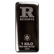 1 Kilo .999 Silver Bar RESERVE (Type II) - Cast Silver Bullion Bar #A213