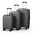 3-in1 20" 24" 28" Luggage Travel Set Trolley Hard Shell Suitcase TSA Lock 3PCS