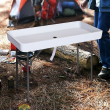 Folding Table Fish Fillet Camping Picnic Outdoor Gardening Table w/ Sink