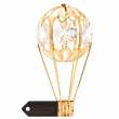 24k Gold Plated Mini Hot Air Balloon Ornament Made with Genuine Matashi Crystals