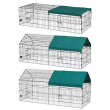 PawHut Small Animal Playpen with Roof for Rabbits, Chicken, Chinchillas