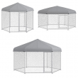 Dog Kennel Outdoor W/ Waterproof Roof