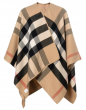 Burberry FW20 Wool Check Reversible Cape Poncho Women's Khaki