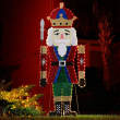 66in Nutcracker Soldier Outdoor Christmas Decorations with LED Lights for Yard