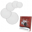 New Professional 12" 13" 14" 16" 22" Drum Heads Drum Skins Set White