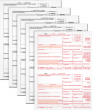 25pk 1099-MISC Forms 5 Part Laser Tax Forms Kit Pack of Federal/State Copies 13z