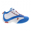 Reebok Answer IV Mens Blue Leather Zipper Athletic Basketball Shoes