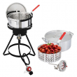 Propane 10 Qt. Fish Fryer Boiler Steamer Set 55,000 BTU Burner Outdoor Seafood